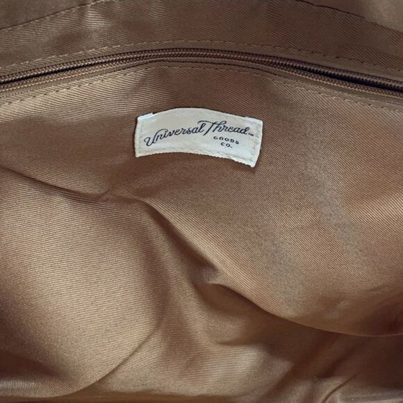 Sherpa Brown Shoulder Bag Tote Universal Thread - Picture 5 of 7